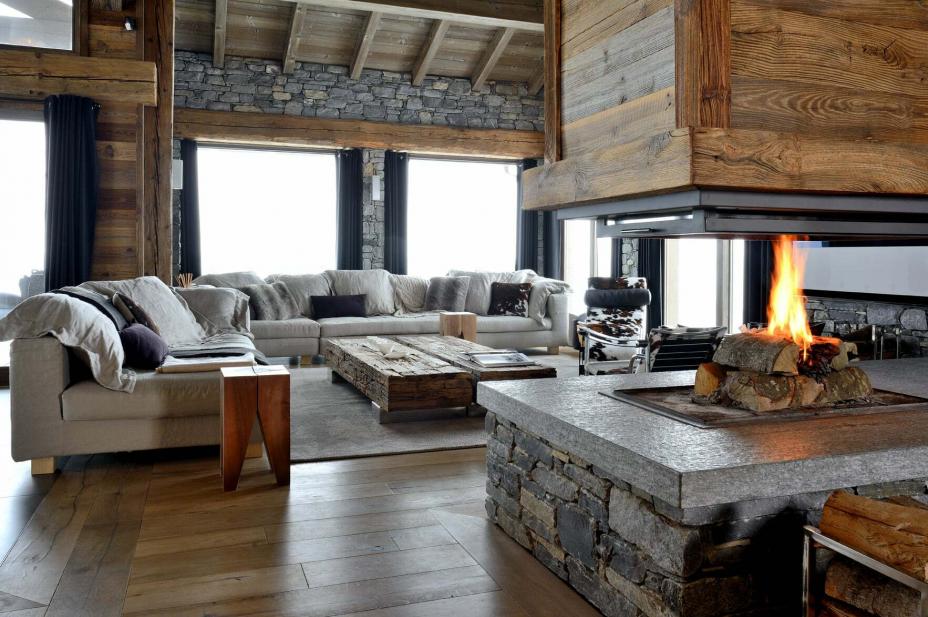 Chalet zylkene living room